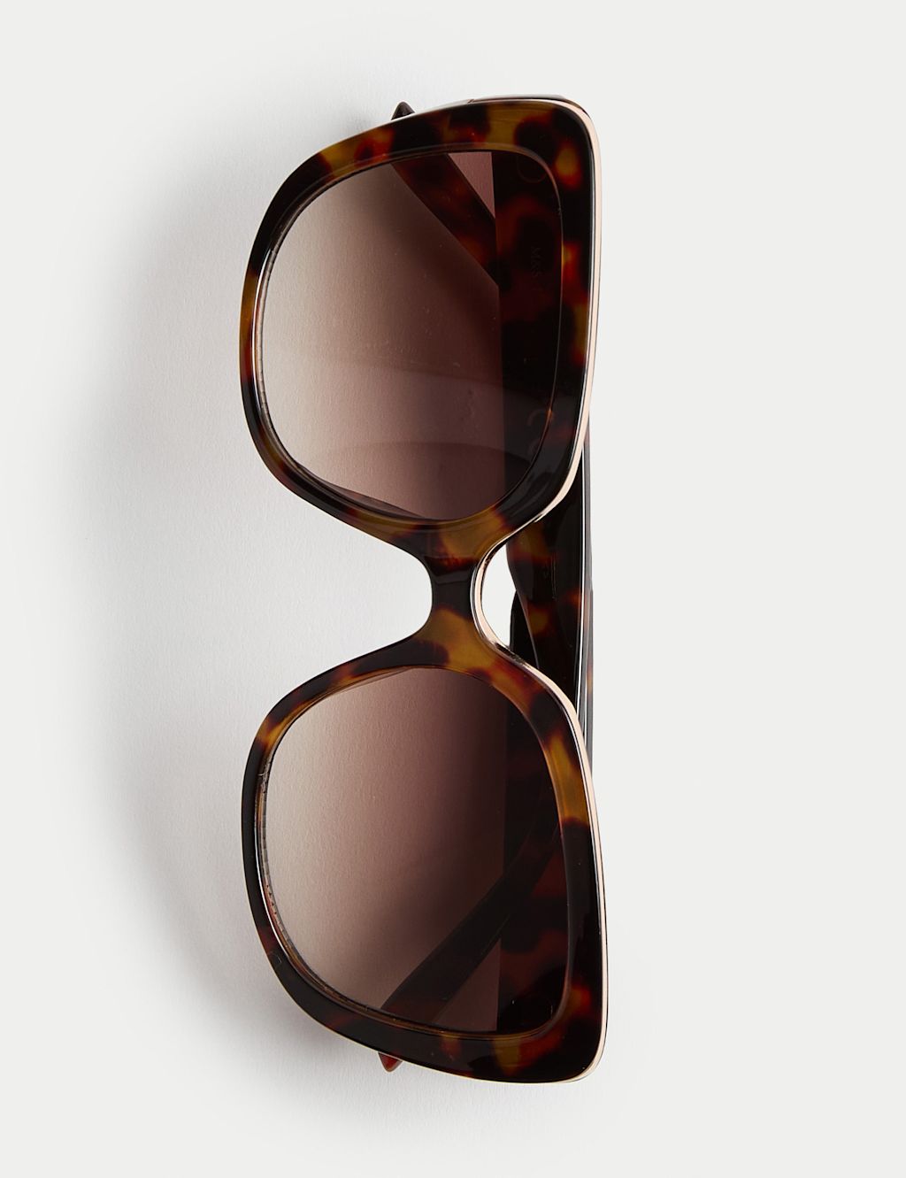 M&S Geometric Cat Eye Sunglasses - Brown Mix, Brown Mix