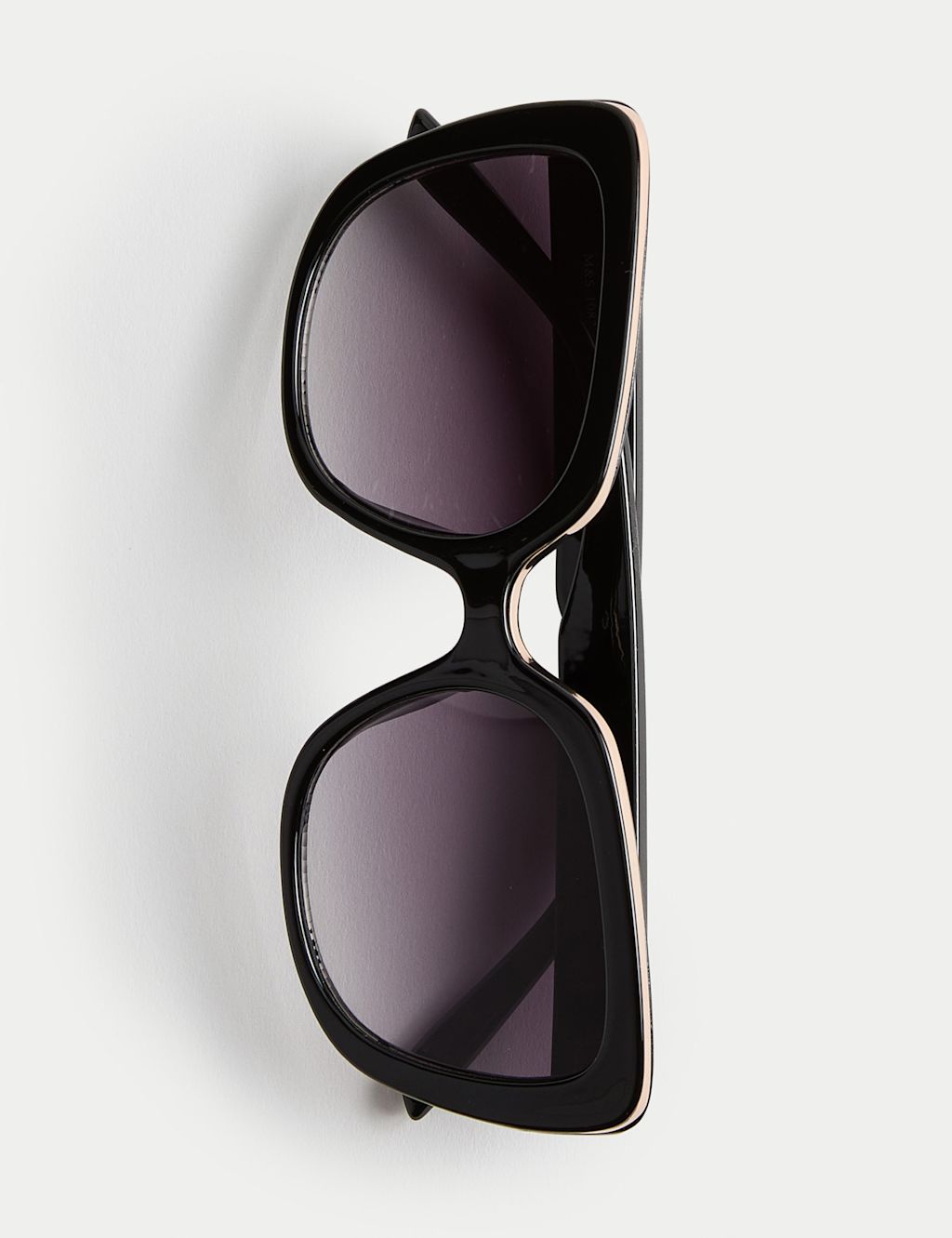 M&S Geometric Cat Eye Sunglasses - Black, Black