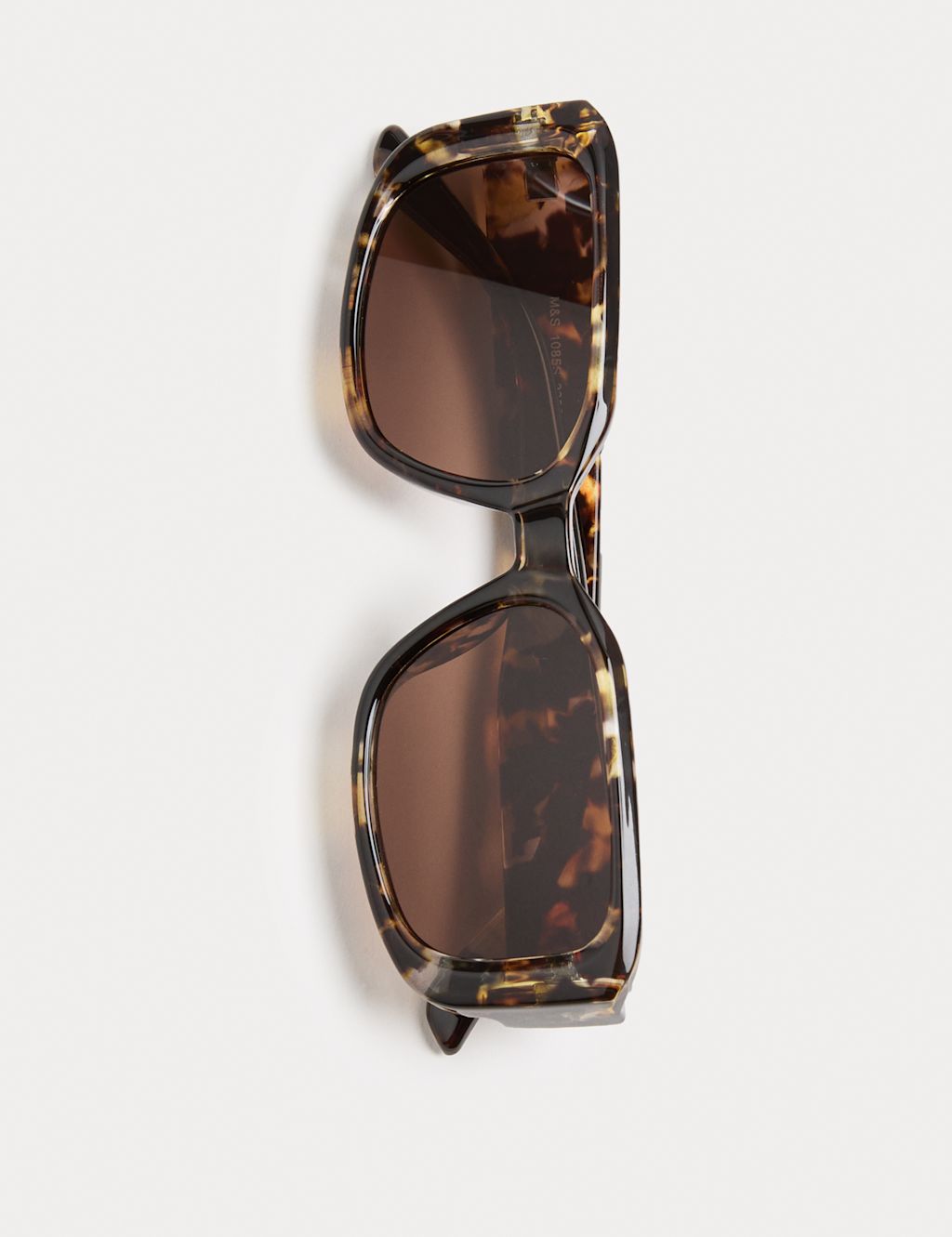 M&S Rectangle Chunky Sunglasses - Brown Mix, Brown Mix