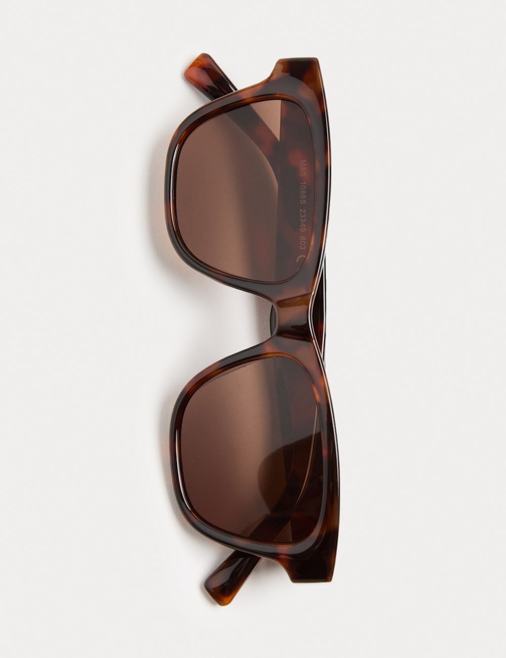 M&S Square Preppy Sunglasses - Brown Mix, Brown Mix