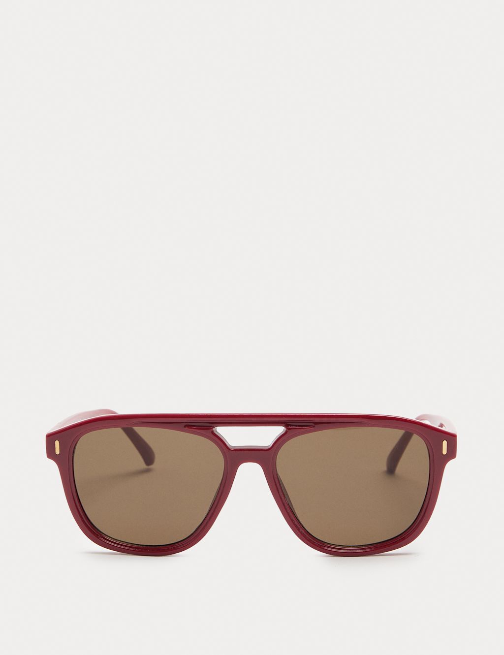 M&S Round Mask Sunglasses - Red, Red