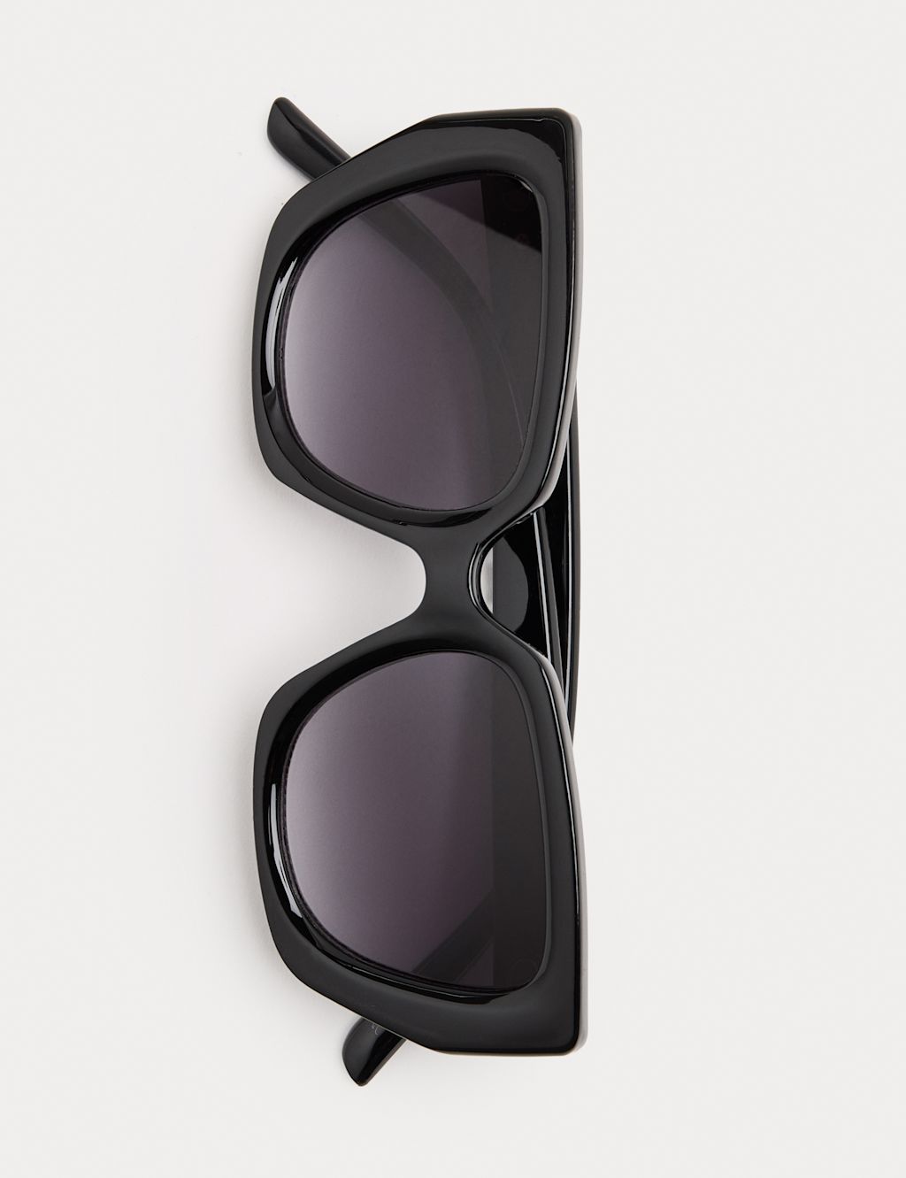 M&S Square Buckle Aviator Sunglasses - Black, Black