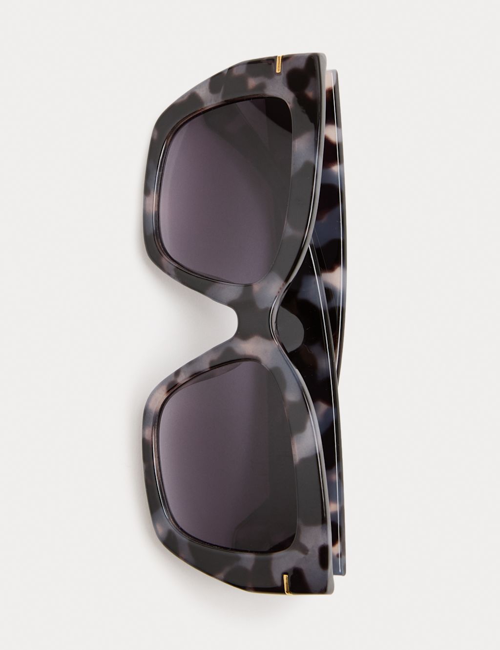 M&S Square Chunky Preppy Sunglasses - Blue Mix, Blue Mix