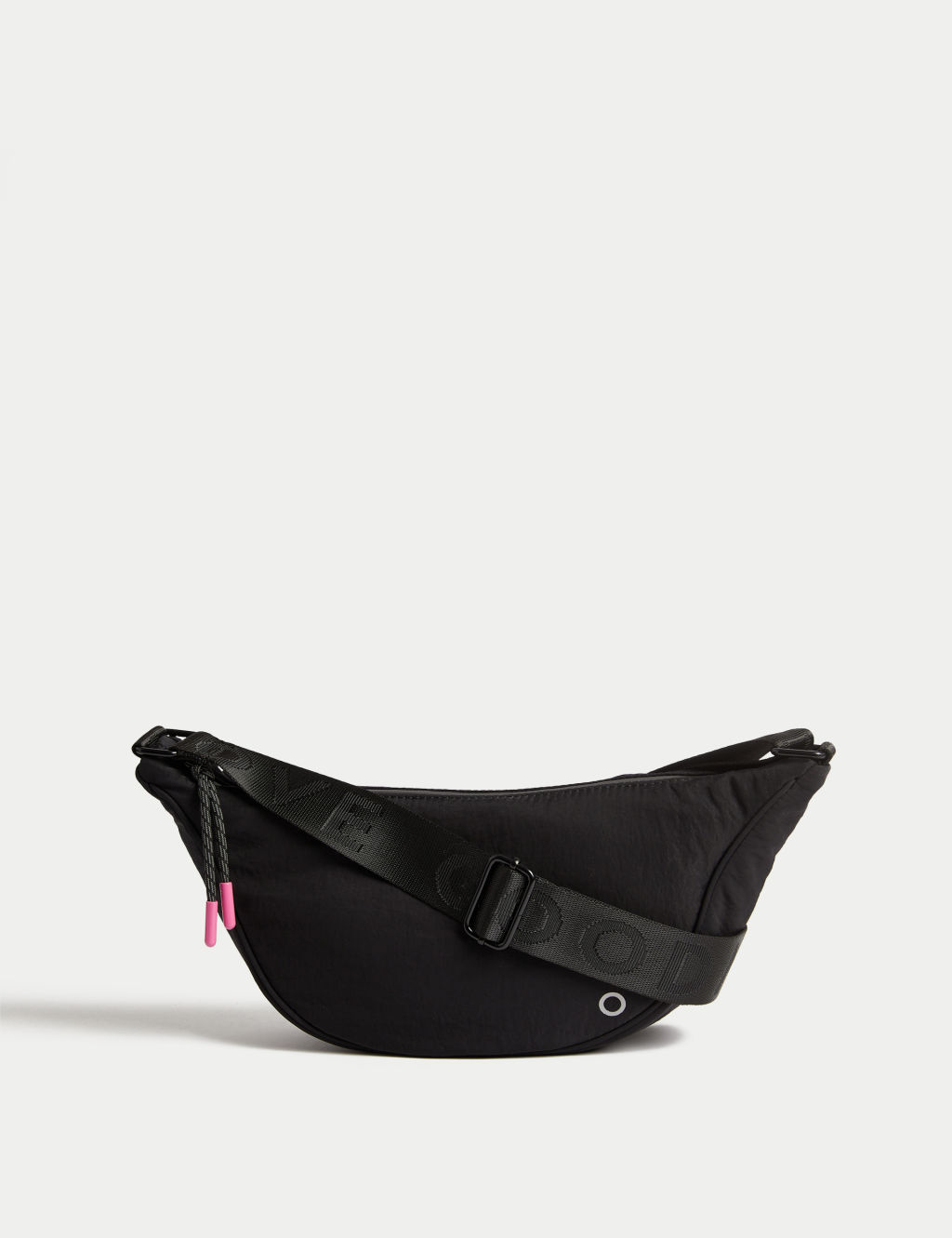 Goodmove Nylon Sling Cross Body Bag - 1SIZE - Black, Black