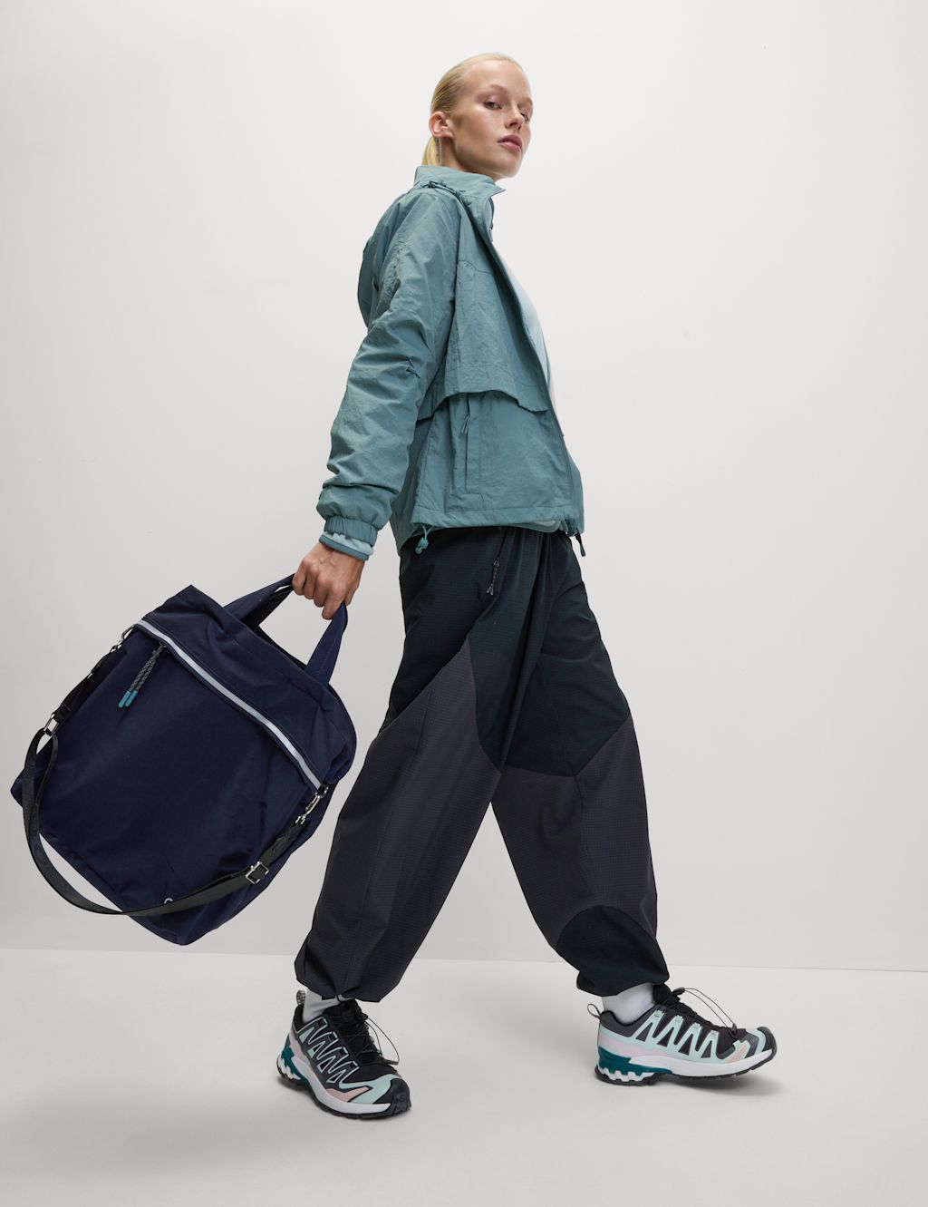Goodmove Nylon Shopper Bag - 1SIZE - Midnight Navy, Midnight Navy