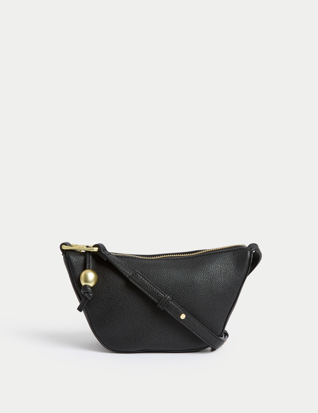 M&S Faux Leather Mini Cross Body Bag - 1SIZE - Black, Black