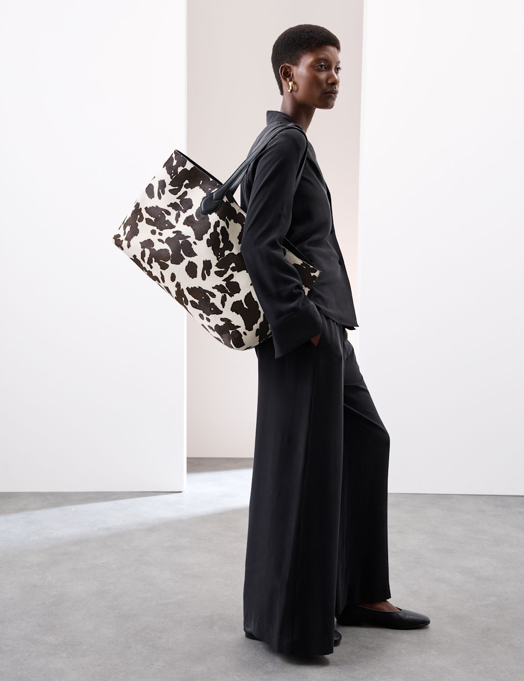 Autograph Hair On Leather Animal Print Tote Bag - 1SIZE - Natural Mix, Natural Mix