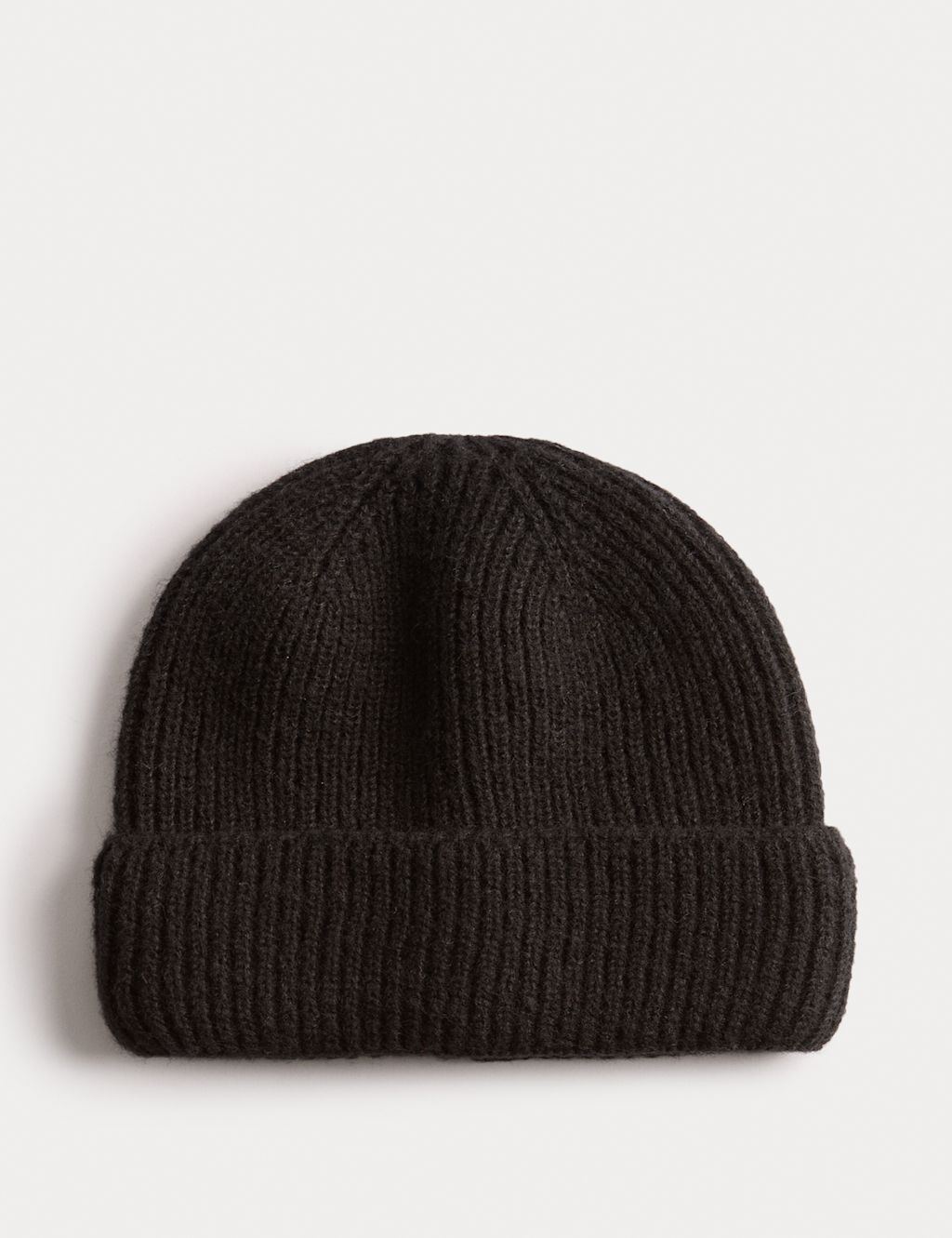 M&S Rib Beanie - 1SIZE - Black, Black