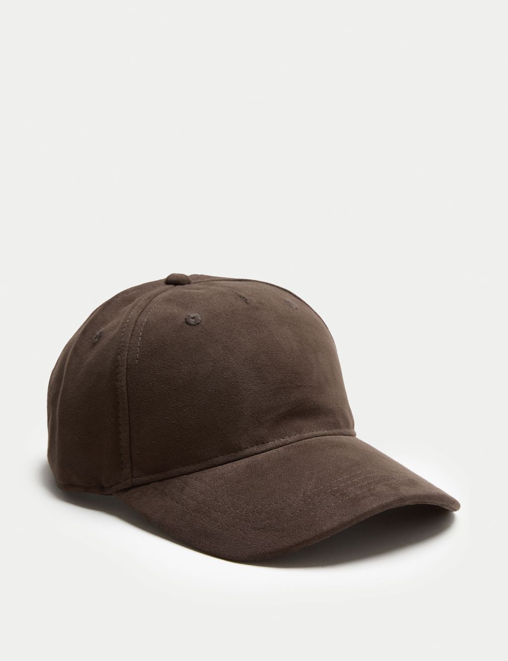 M&S Suedette Baseball Cap - 1SIZE - Chocolate, Chocolate