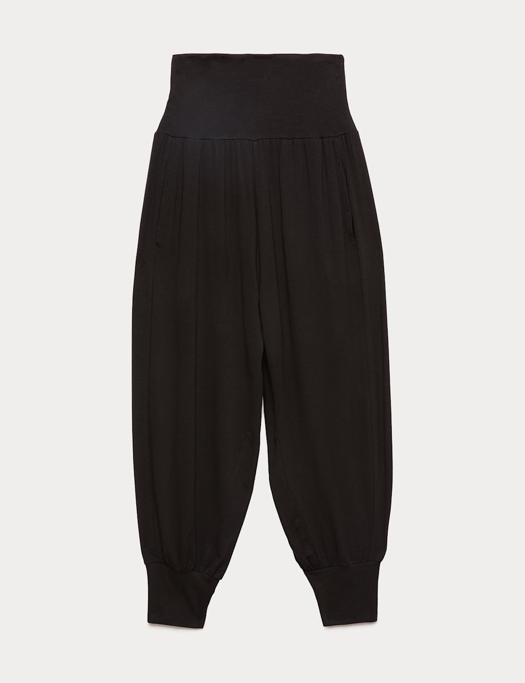 Goodmove High Waisted Hareem Yoga Joggers - 10 - Black, Black