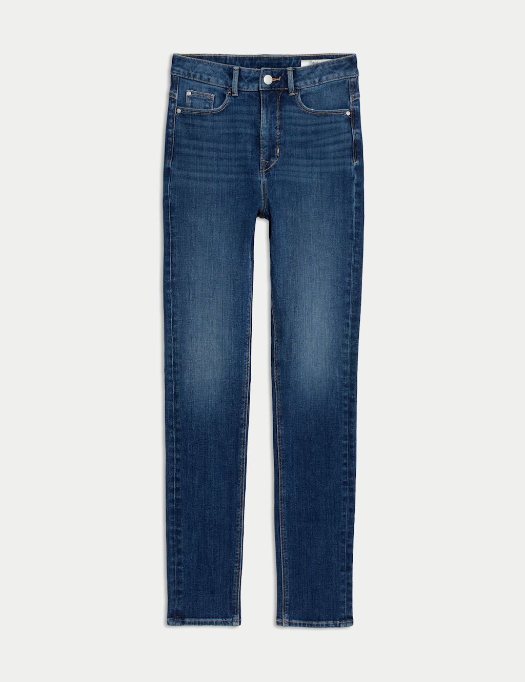 M&S Lily Magic Shaping High Waisted Jeans - 20LNG - Medium Indigo, Medium Indigo