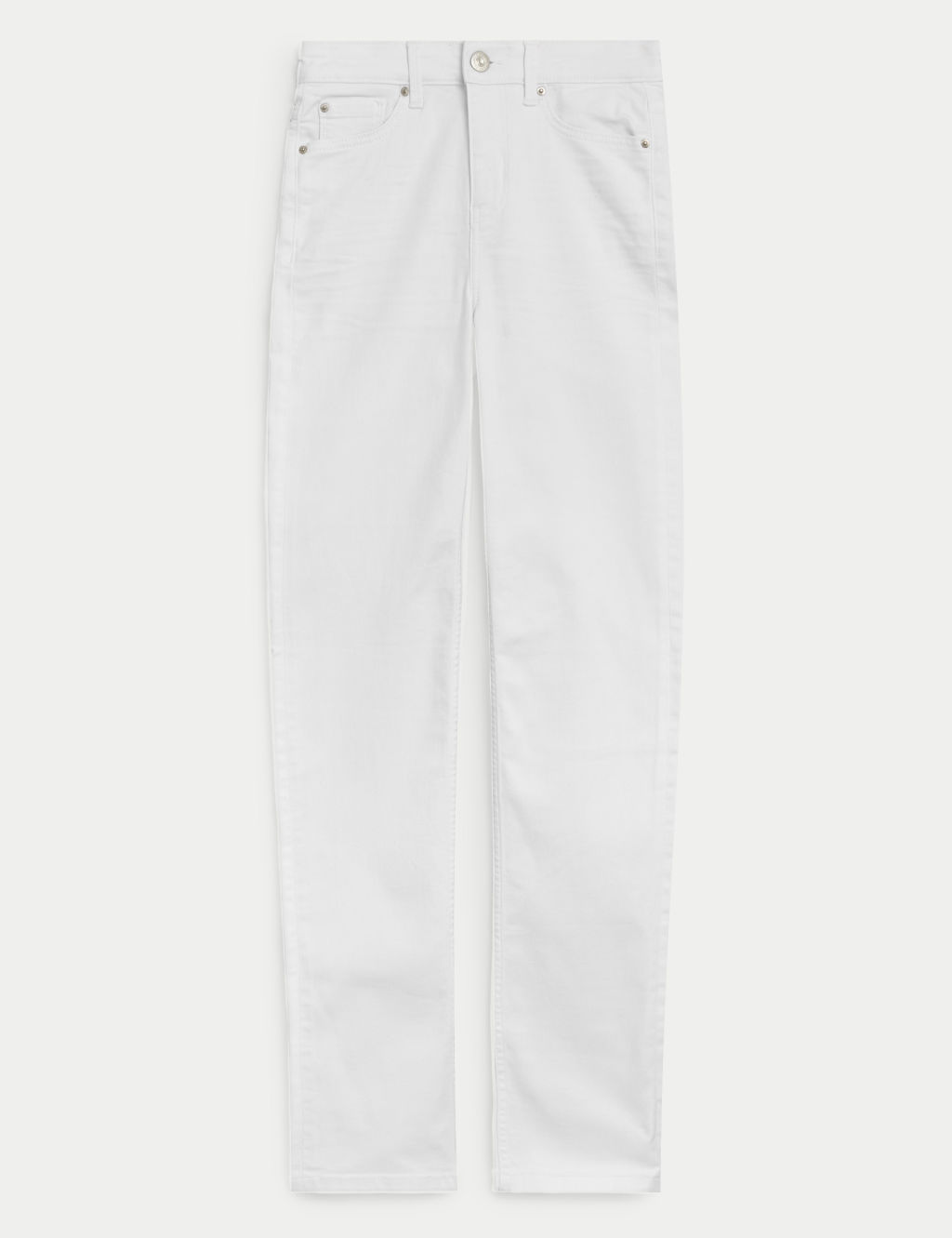 M&S Sienna Straight Leg Jeans - 16LNG - White, White
