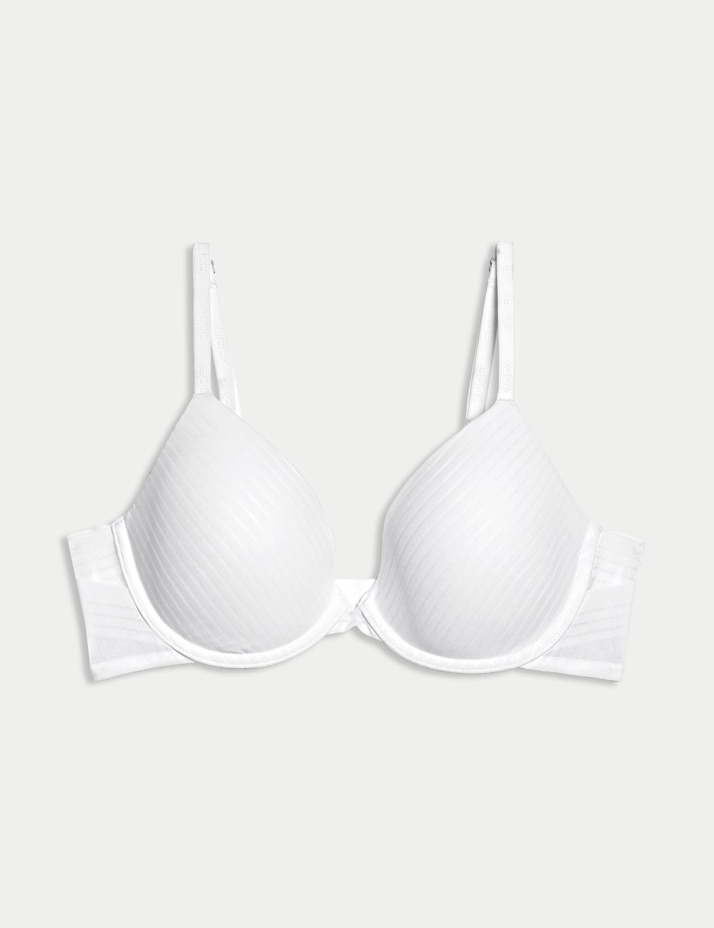 Body by M&S Body Define™ Wired Plunge T-Shirt Bra A-E - 36DD - White, White
