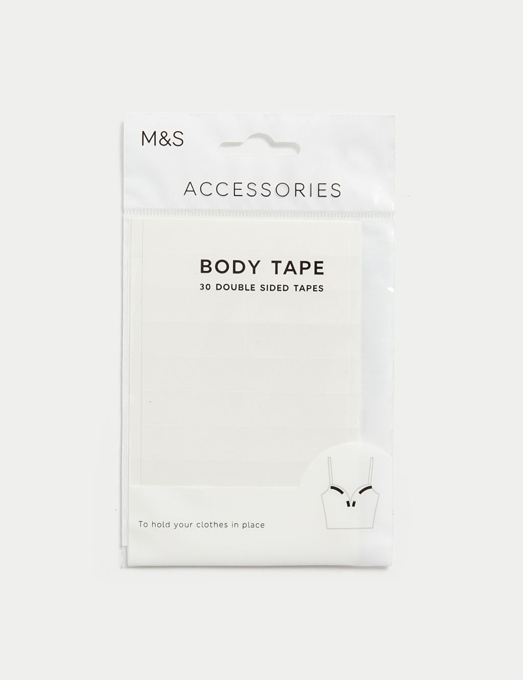 M&S Double Sided Body Tape - 1SIZE - Clear, Clear