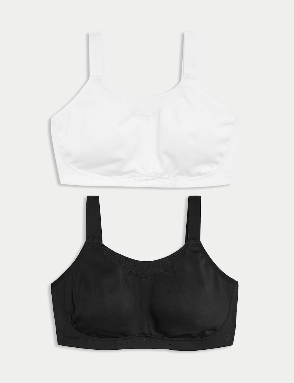 Goodmove 2 Pack Ultimate Support Non Wired Sports Bras (A-H) - 38GG - Black Mix, Black Mix