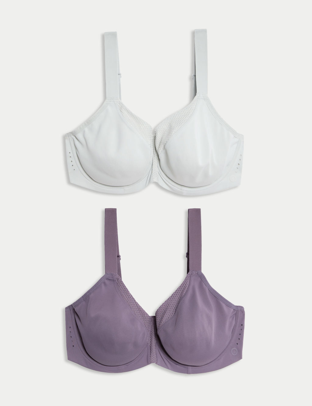Goodmove 2 Pack Ultimate Support Wired Sports Bras (A-H) - 42GG - Grape Mix, Grape Mix