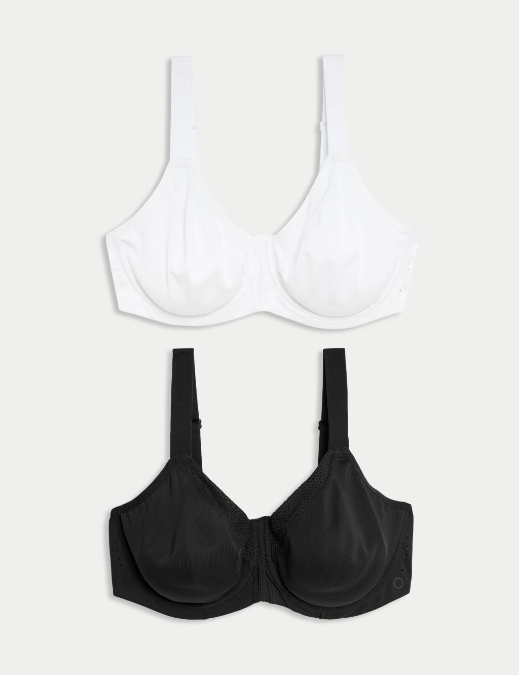 Goodmove 2 Pack Ultimate Support Wired Sports Bras (A-H) - 42GG - White Mix, White Mix