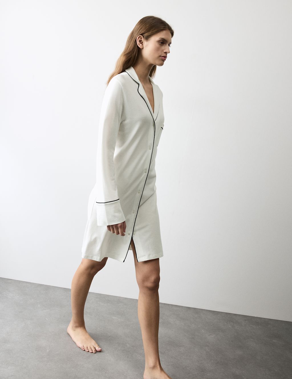 Autograph Cotton Modal Nightshirt - Ivory, Ivory