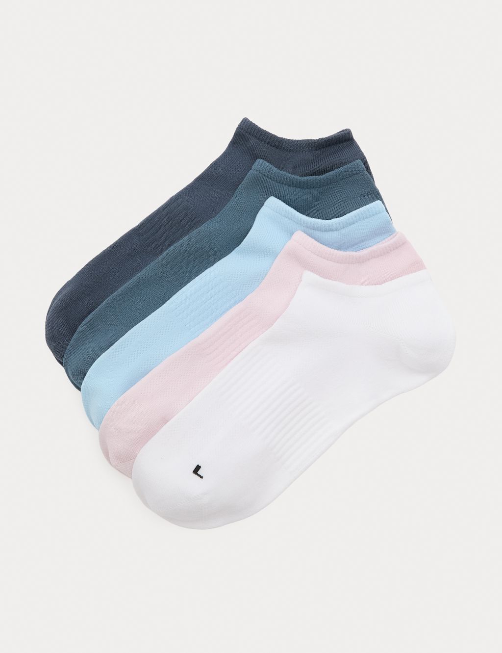 Goodmove 5 Pack Microfibre Trainer Liners&trade; - 3-5 - Pink Mix, Pink Mix