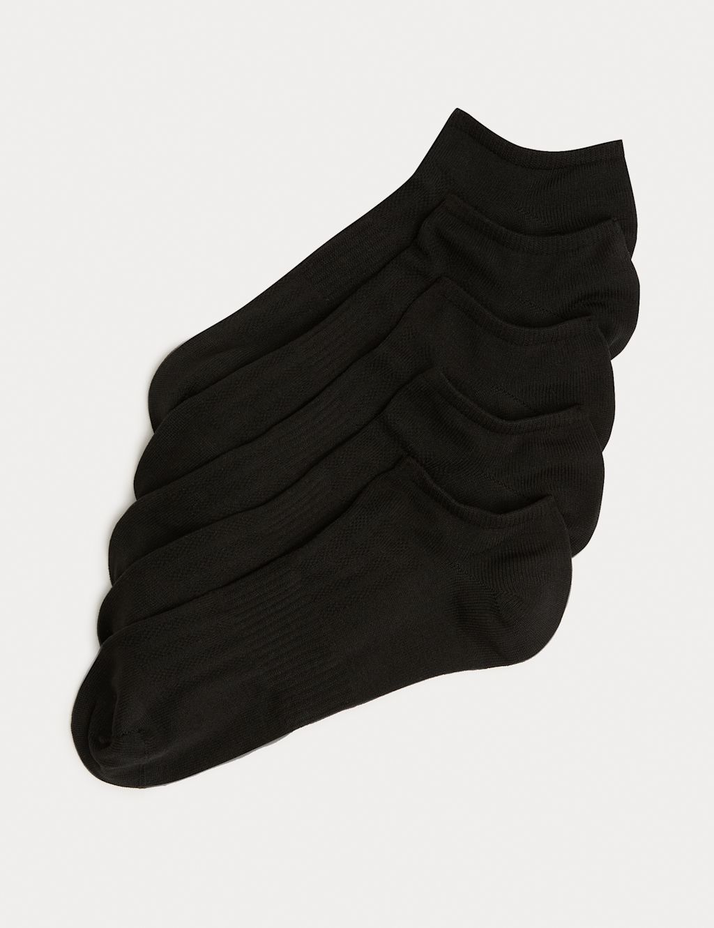 Goodmove 5 Pack Microfibre Trainer Liners&trade; - 3-5 - Black, Black