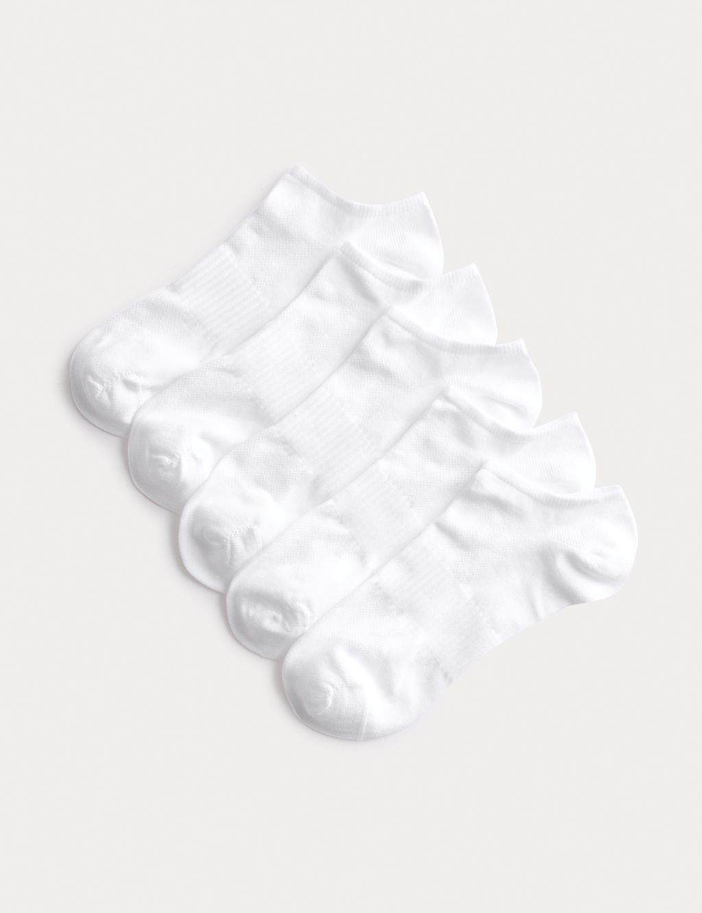 Goodmove 5 Pack Microfibre Trainer Liners&trade; - 3-5 - White, White