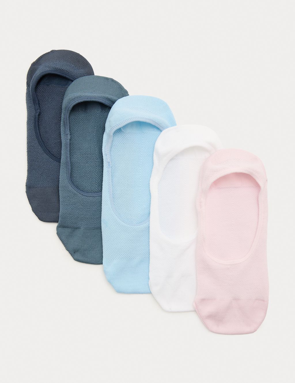Goodmove 5 Pack Microfibre Low Cut Footsies - 3-5 - Pink Mix, Pink Mix