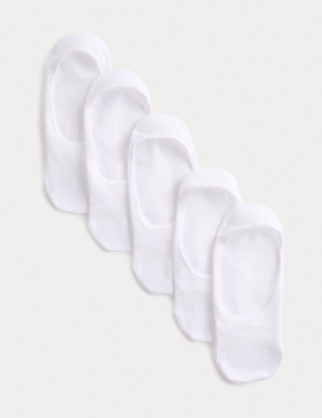 Goodmove 5 Pack Microfibre Low Cut Footsies - 3-5 - White, White