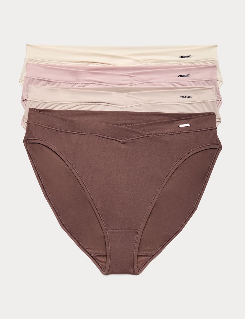 Autograph 4pk Flexifit&trade; High Leg Knickers - 16 - Medium Brown, Medium Brown