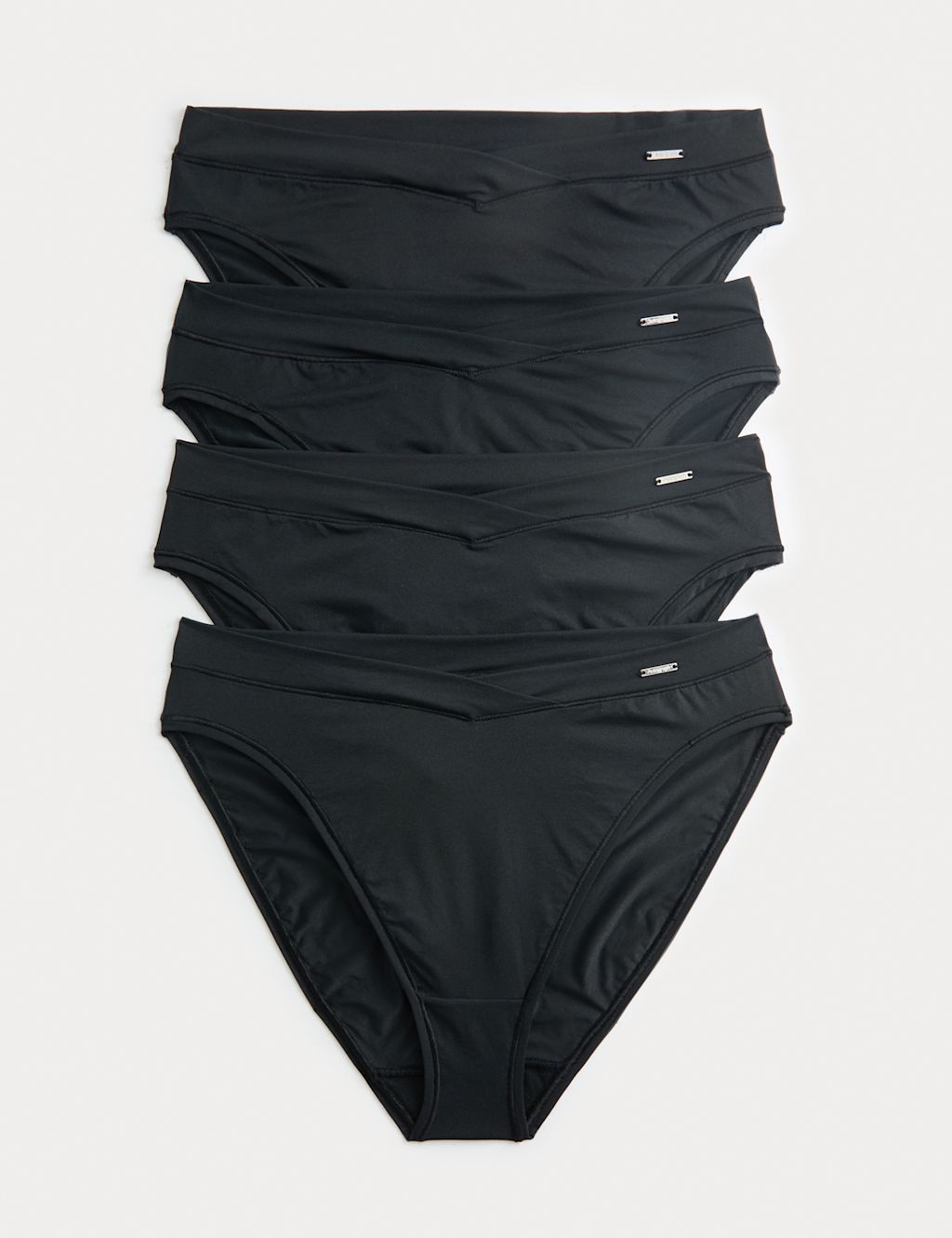 Autograph 4pk Flexifit&trade; High Leg Knickers - 16 - Black, Black