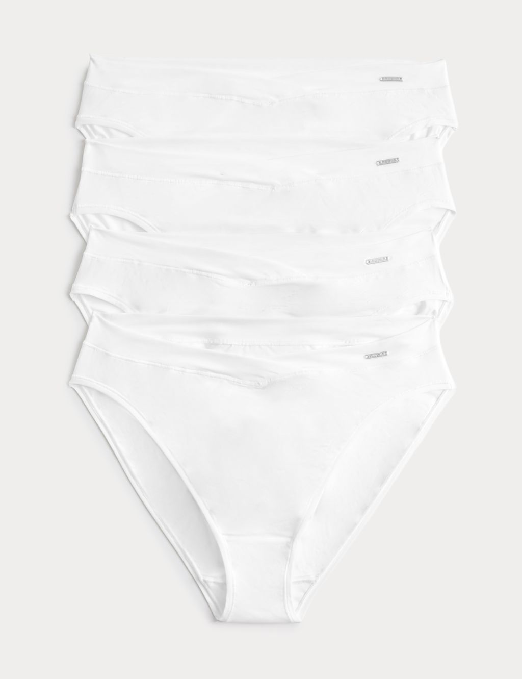 Autograph 4pk Flexifit&trade; High Leg Knickers - 14 - White, White