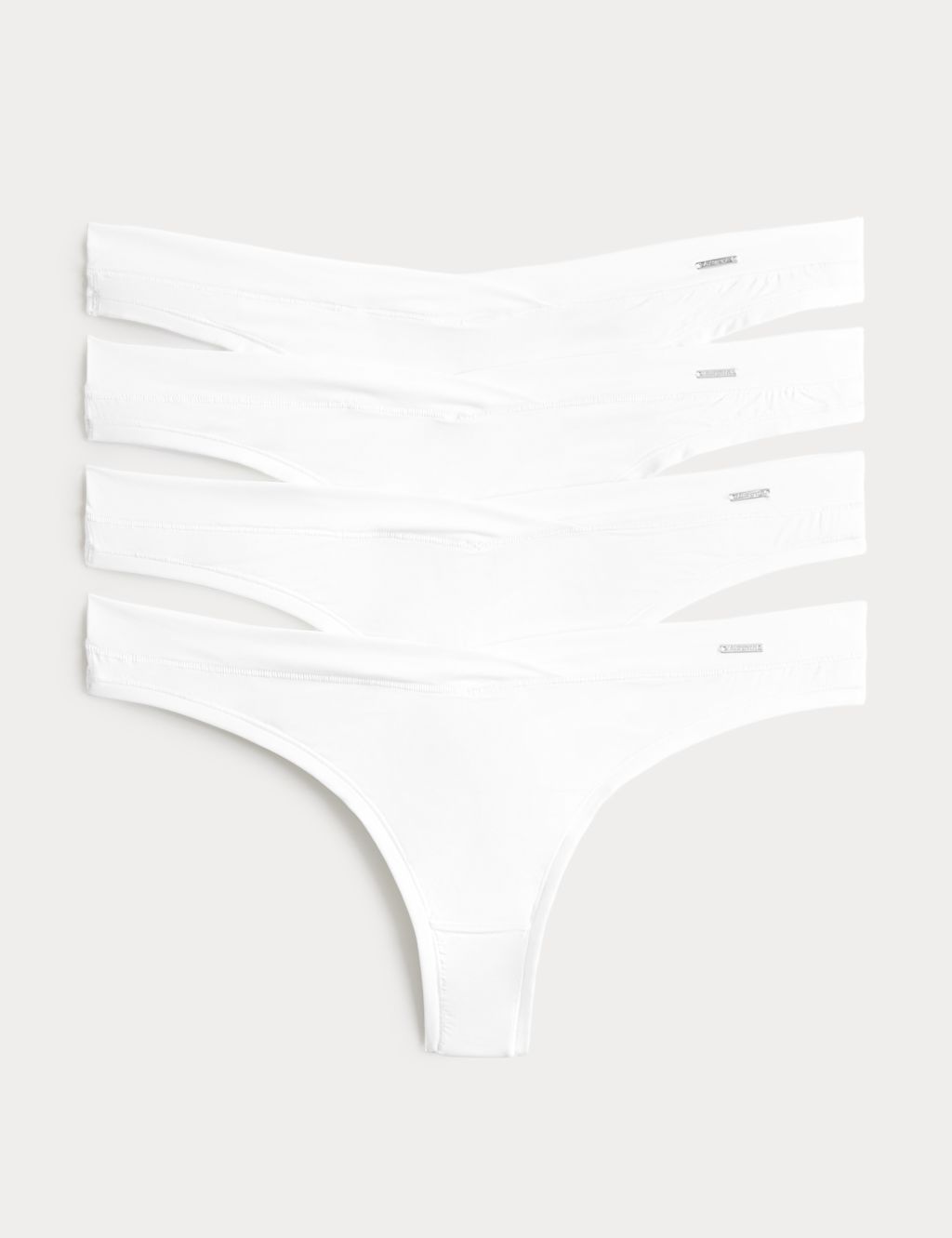 Autograph 4 Pack Flexifit&trade; Thongs - 10 - White, White