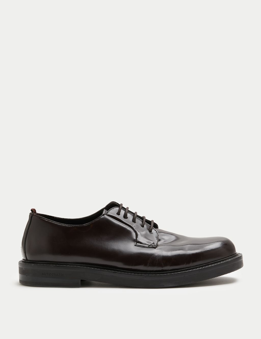 Autograph Leather Derby Shoes - 8.5 - Chestnut, Chestnut