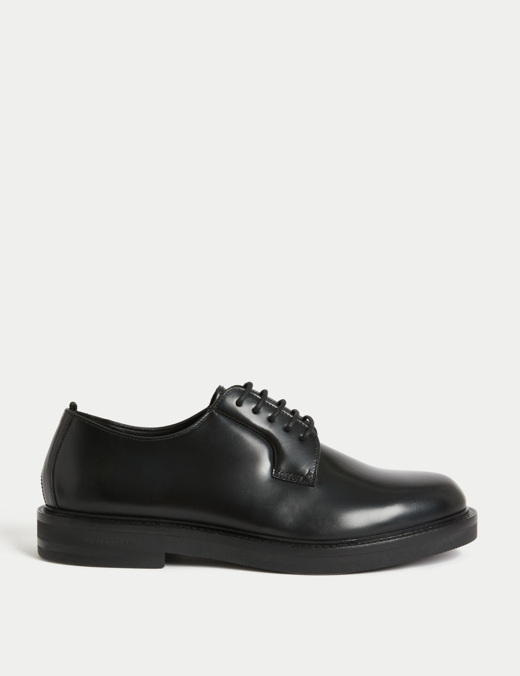 Autograph Leather Derby Shoes - 10 - Black, Black