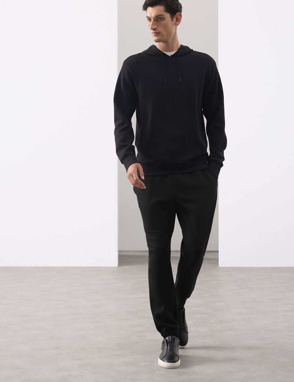 Autograph Modal Blend Stretch Joggers - Black, Black