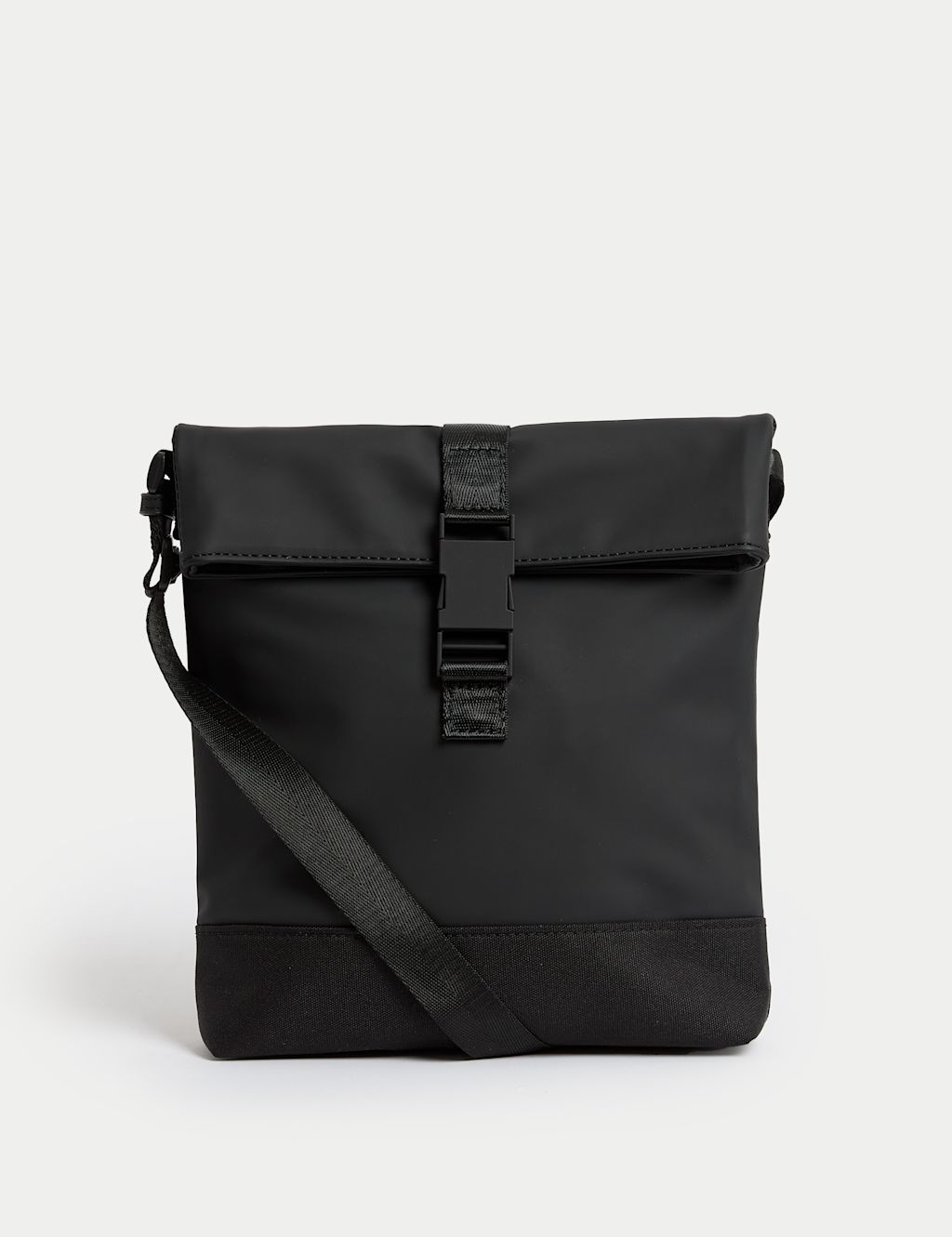 M&S Rubberised Stormwear™ Crossbody Bag - 1SIZE - Black, Black