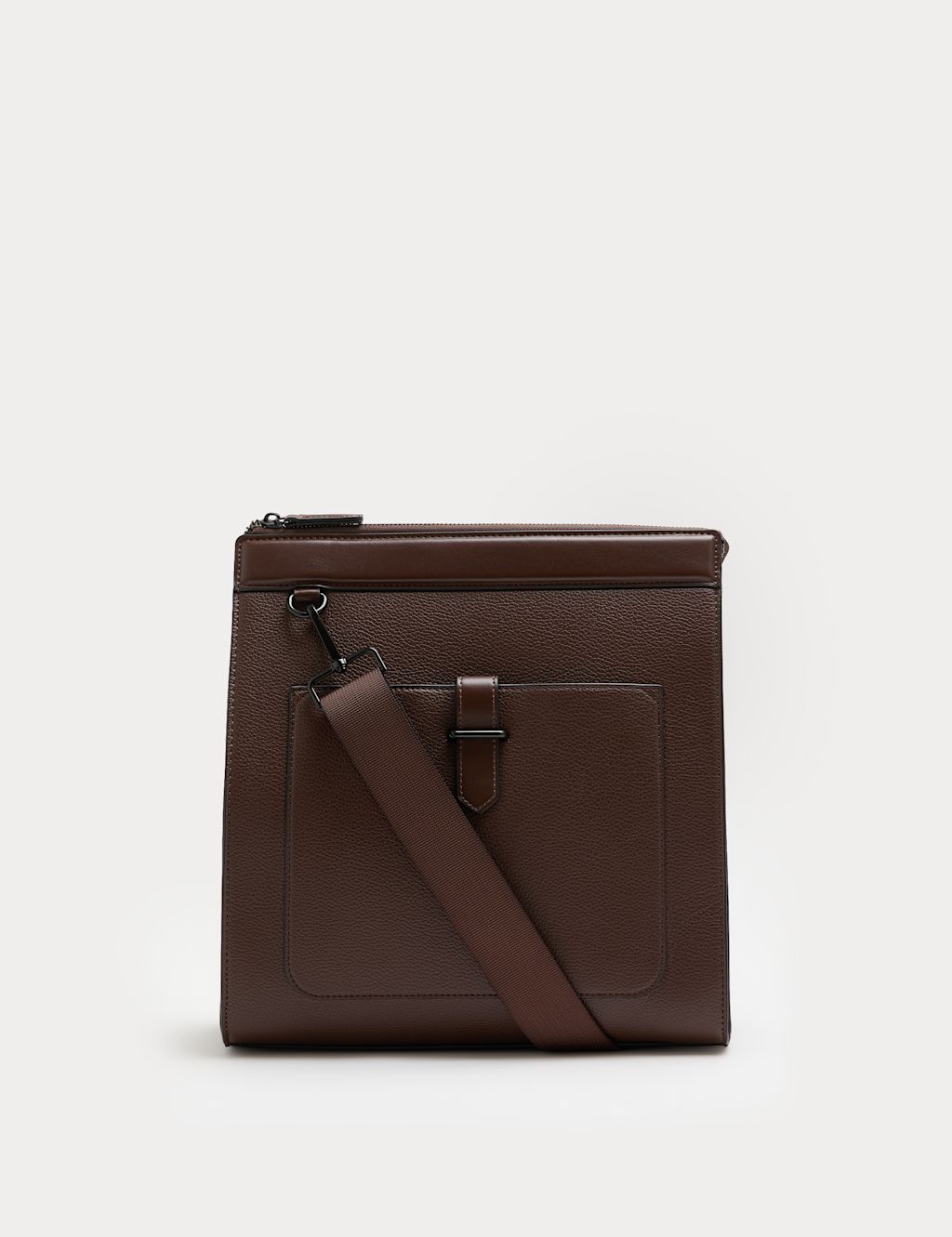 M&S Adjustable Cross Body Bag - Brown, Brown