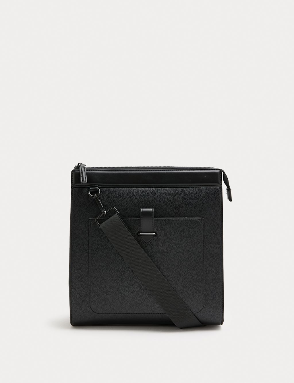 M&S Adjustable Cross Body Bag - Black, Black