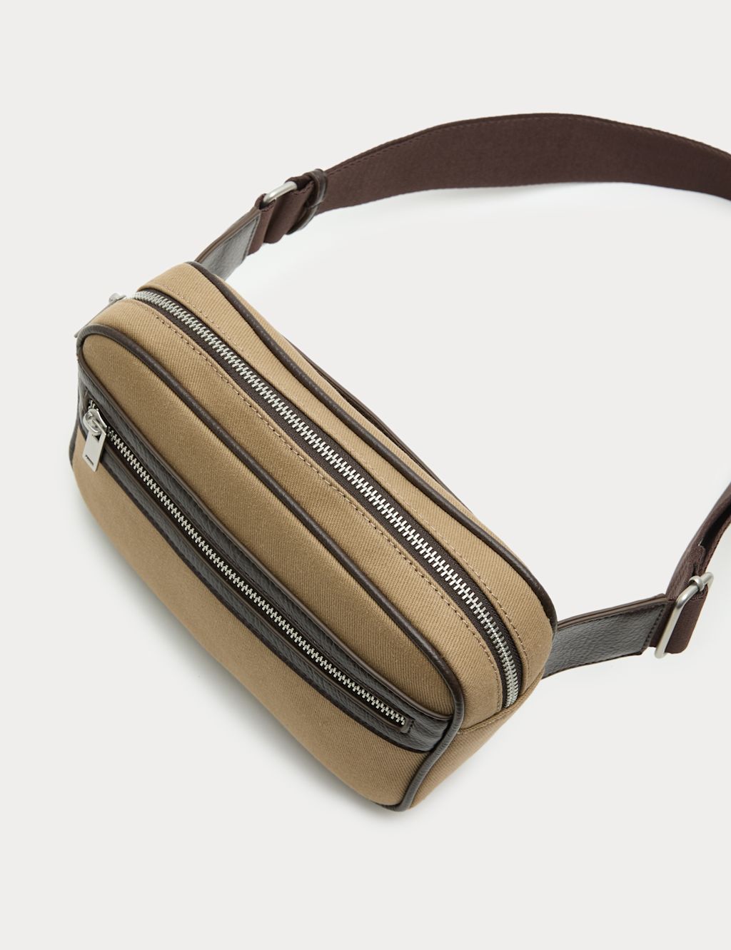 M&S Textured Cross Body Bag - Toffee, Toffee