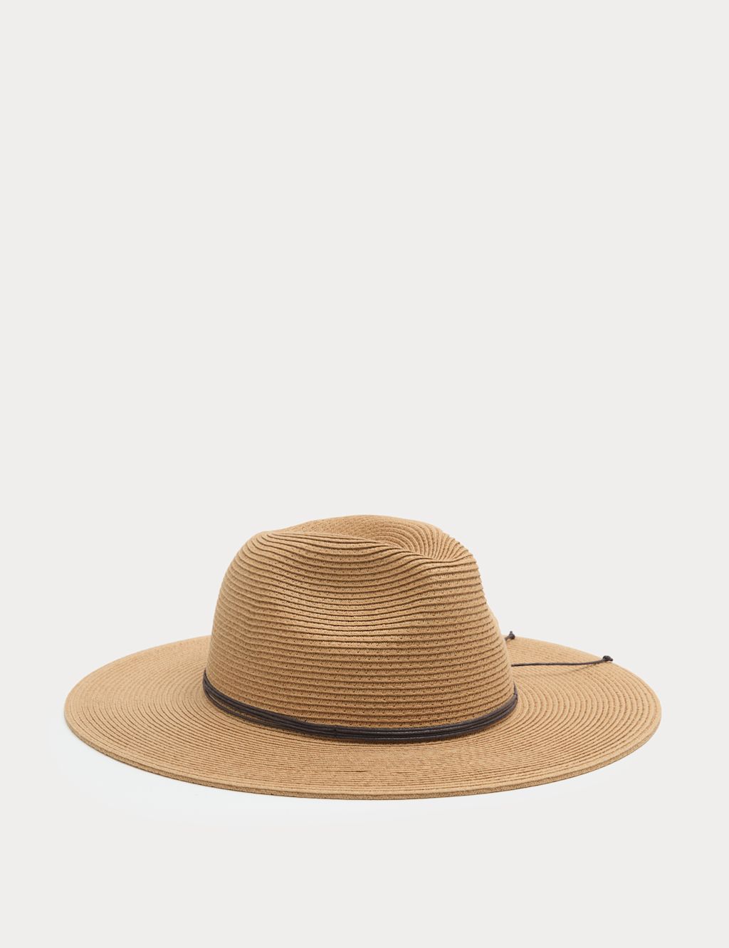 M&S Broad Brim Fedora Hat - L - XL - Sand, Sand