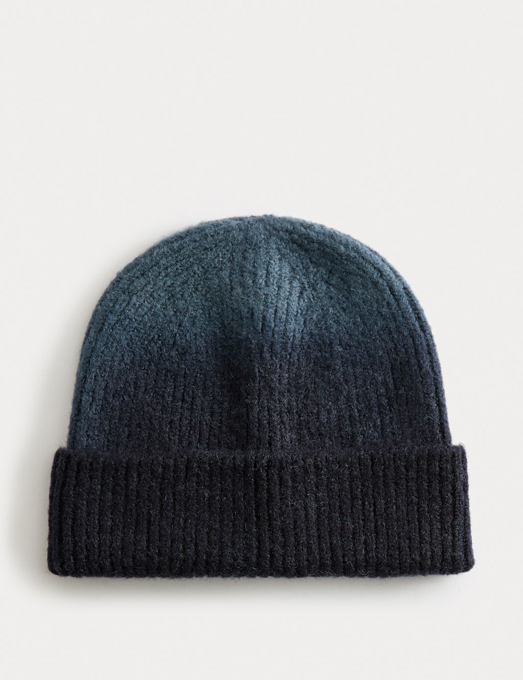 M&S Ombre Knitted Beanie - 1SIZE - Blue Mix, Blue Mix