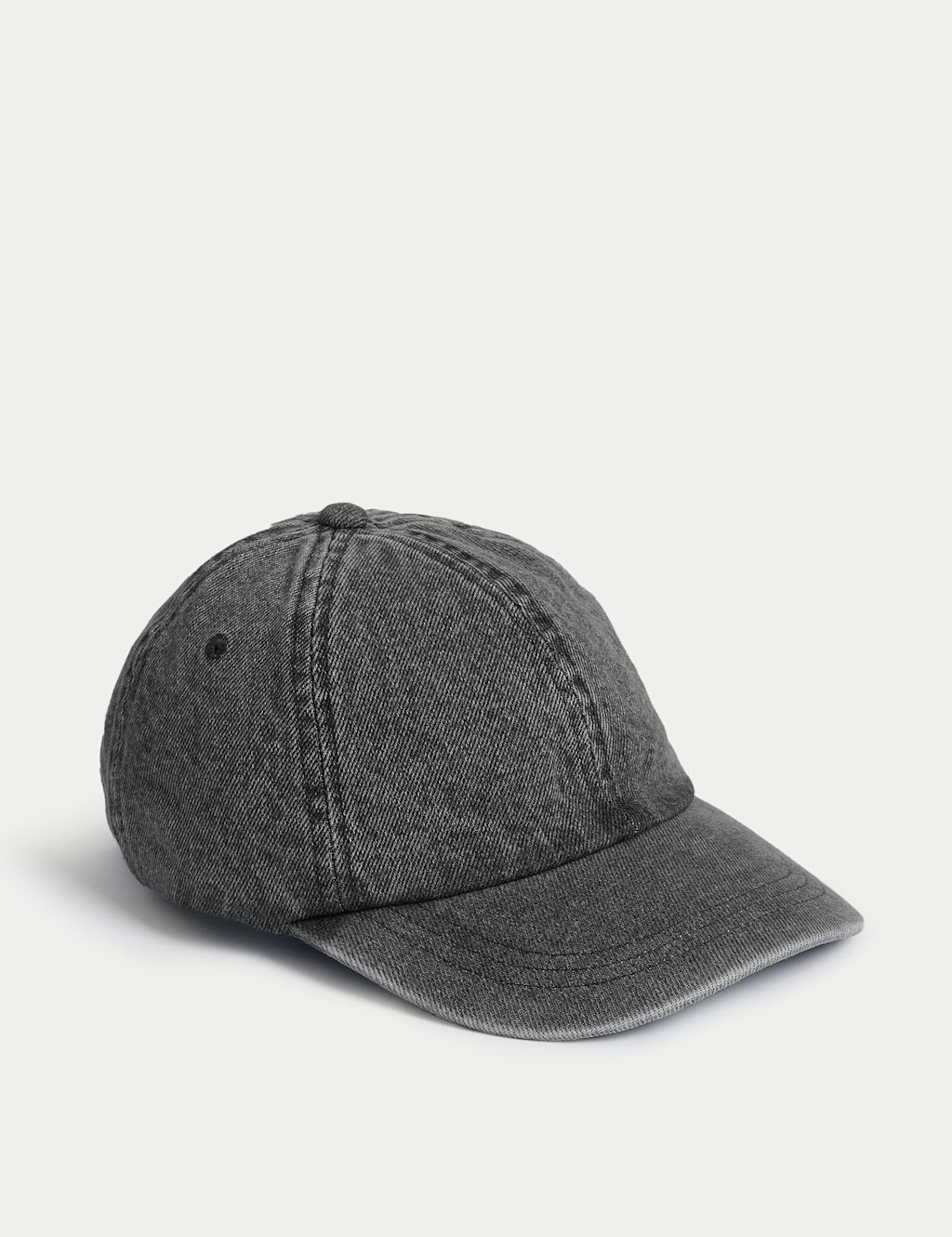 M&S Denim Baseball Cap - 1SIZE - Charcoal, Charcoal