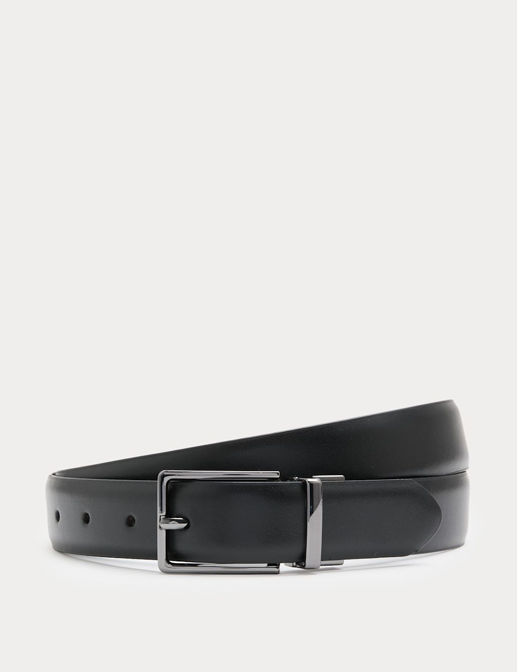 M&S Leather Reversible Belt - 30-32 - Black/Brown, Black/Brown