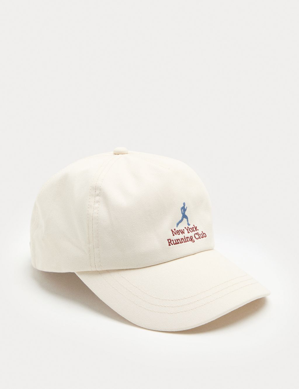 M&S Pure Cotton Embroidered Baseball Cap - Ecru, Ecru