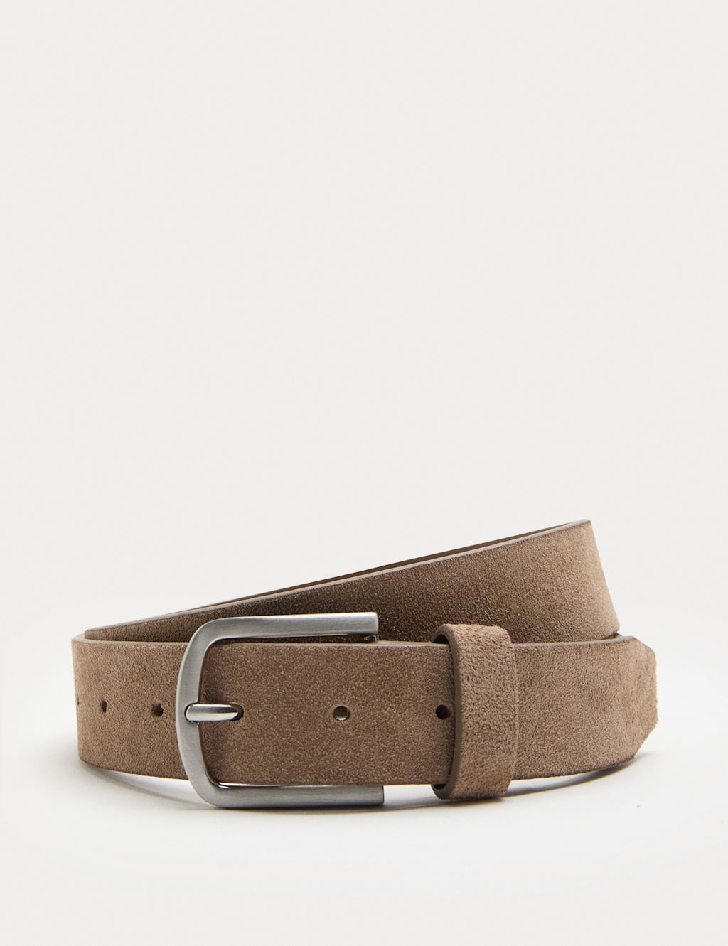 M&S Suede Casual Belt - 38-40 - Sand, Sand