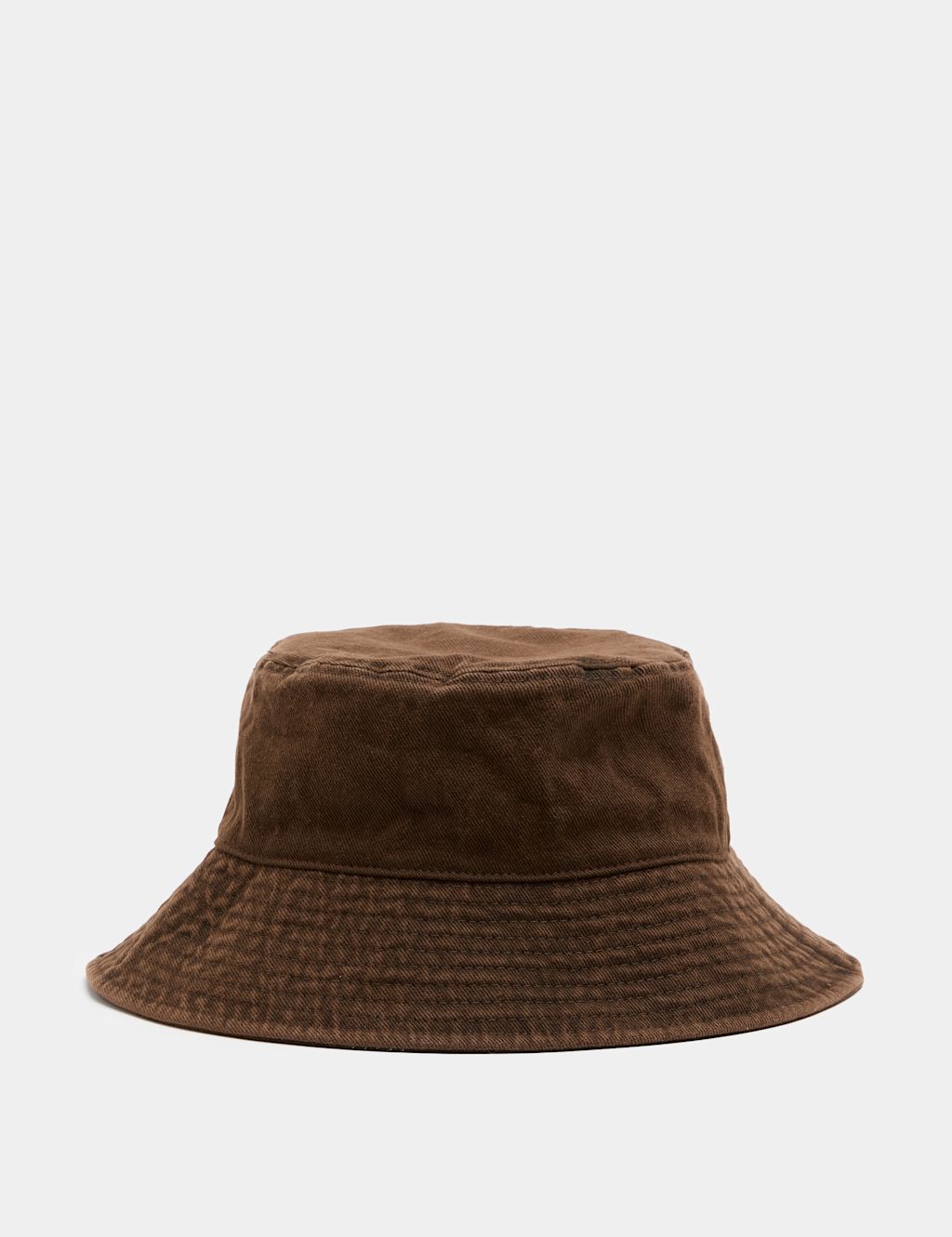 M&S Pure Cotton Bucket Hat - L - XL - Brown, Brown