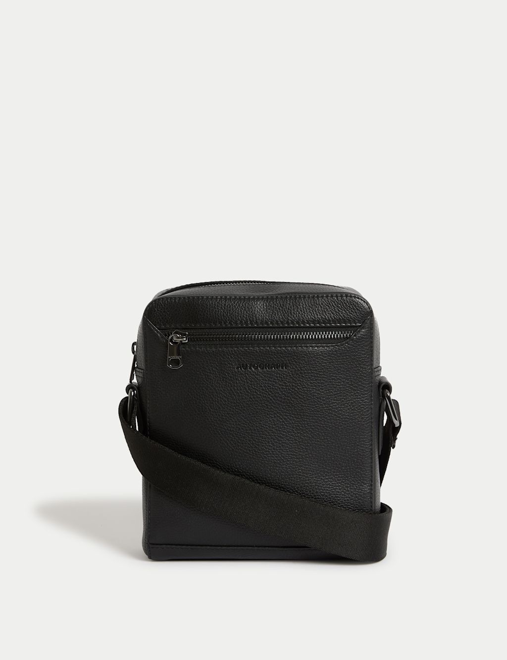 Autograph Leather Pebble Grain Cross Body Bag - 1SIZE - Black, Black