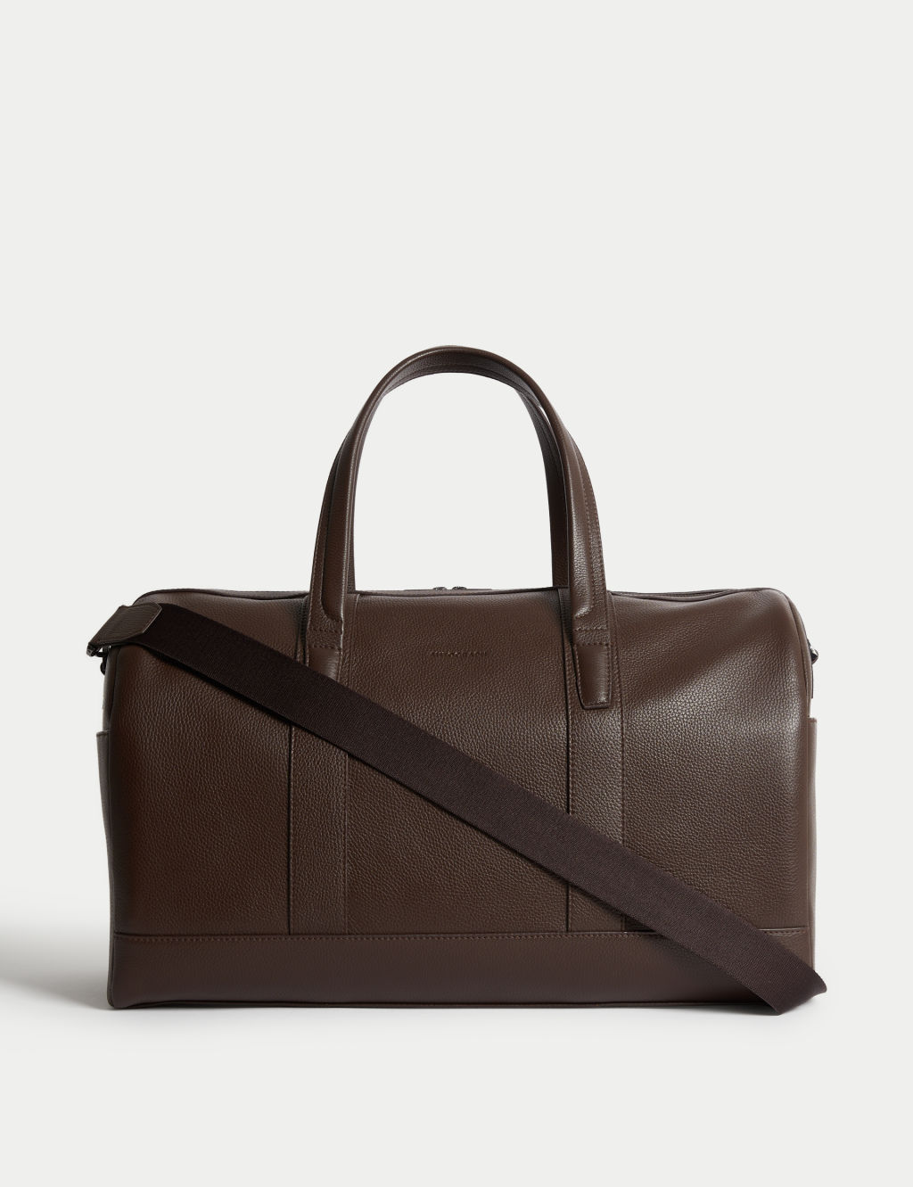 Autograph Leather Pebble Grain Weekend Bag - 1SIZE - Brown, Brown