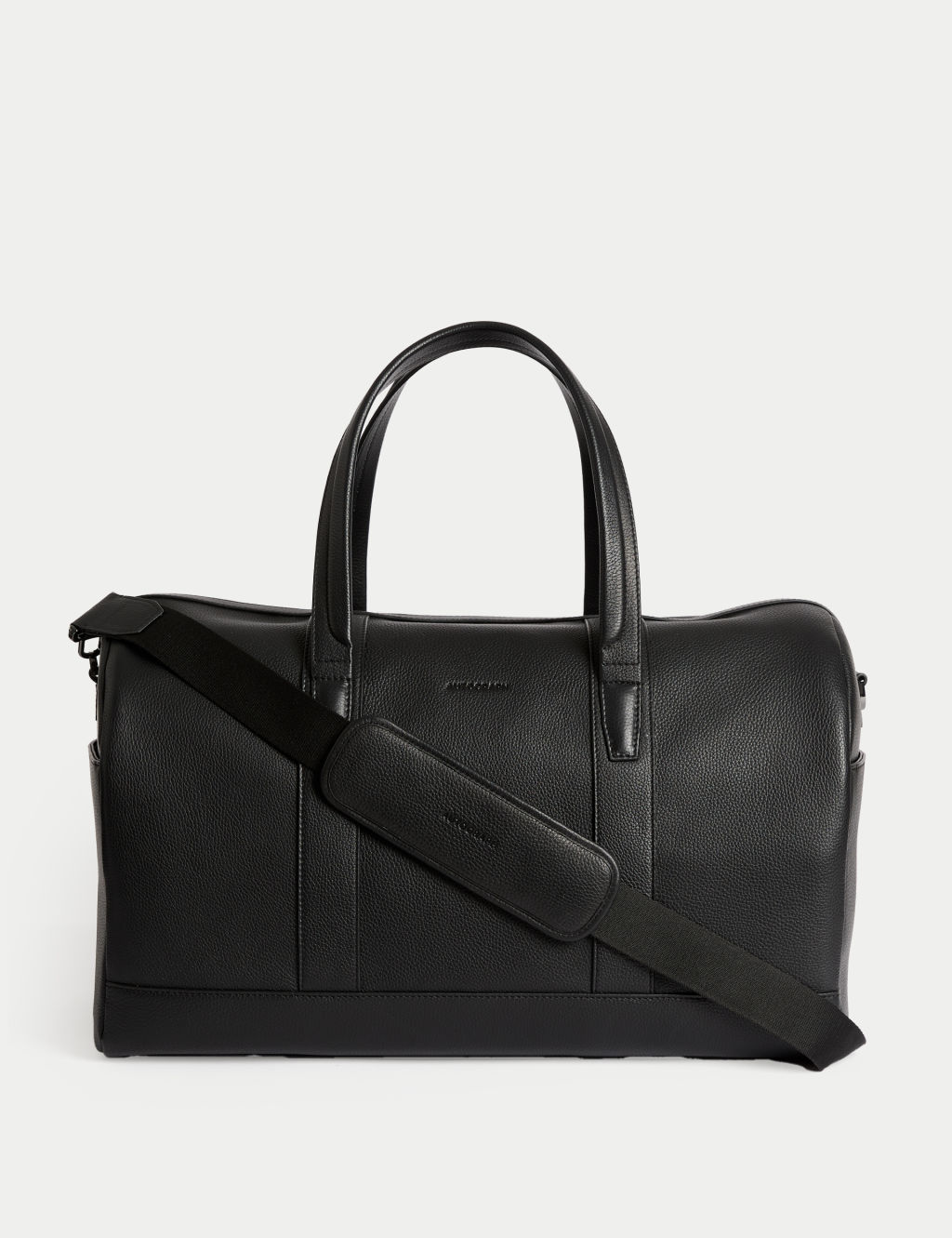 Autograph Leather Pebble Grain Weekend Bag - Black, Black