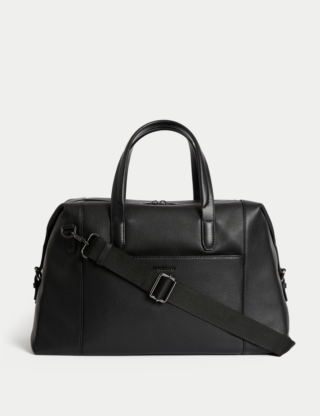 Autograph Casual Leather Weekend Bag - 1SIZE - Black, Black