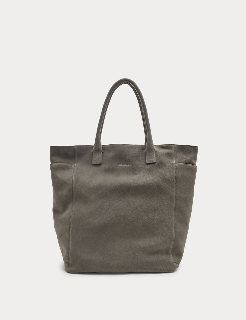 Autograph Suede Tote Bag - Onyx, Onyx